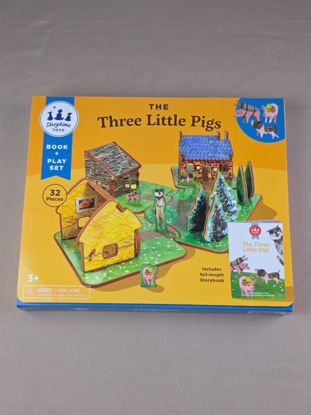 Storytime Toys- The Three Little Pigs 3D Imagination Play Set and Storybook